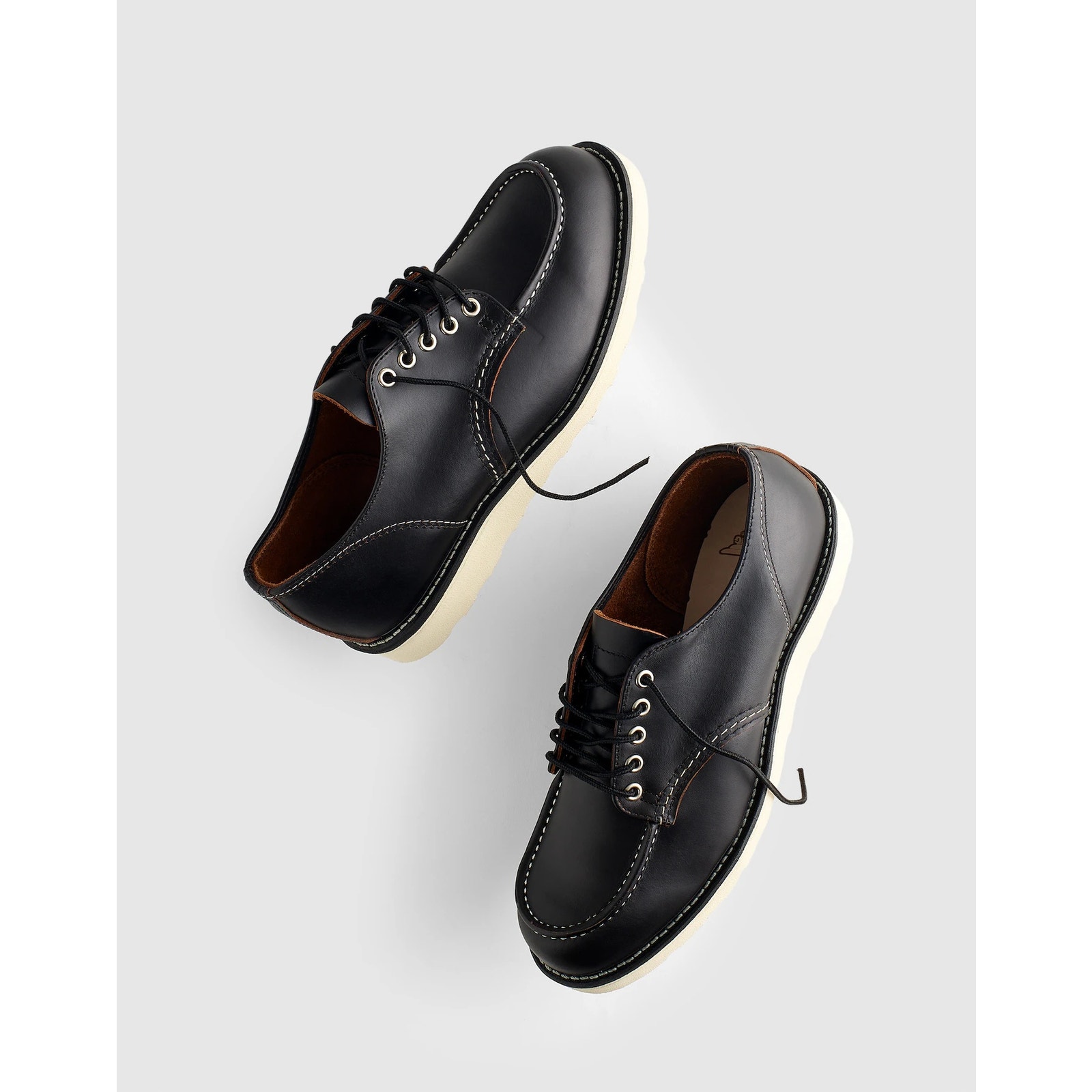Nwot Red Wing Men's Moc Oxfords Shoes Black Prairie Size 7